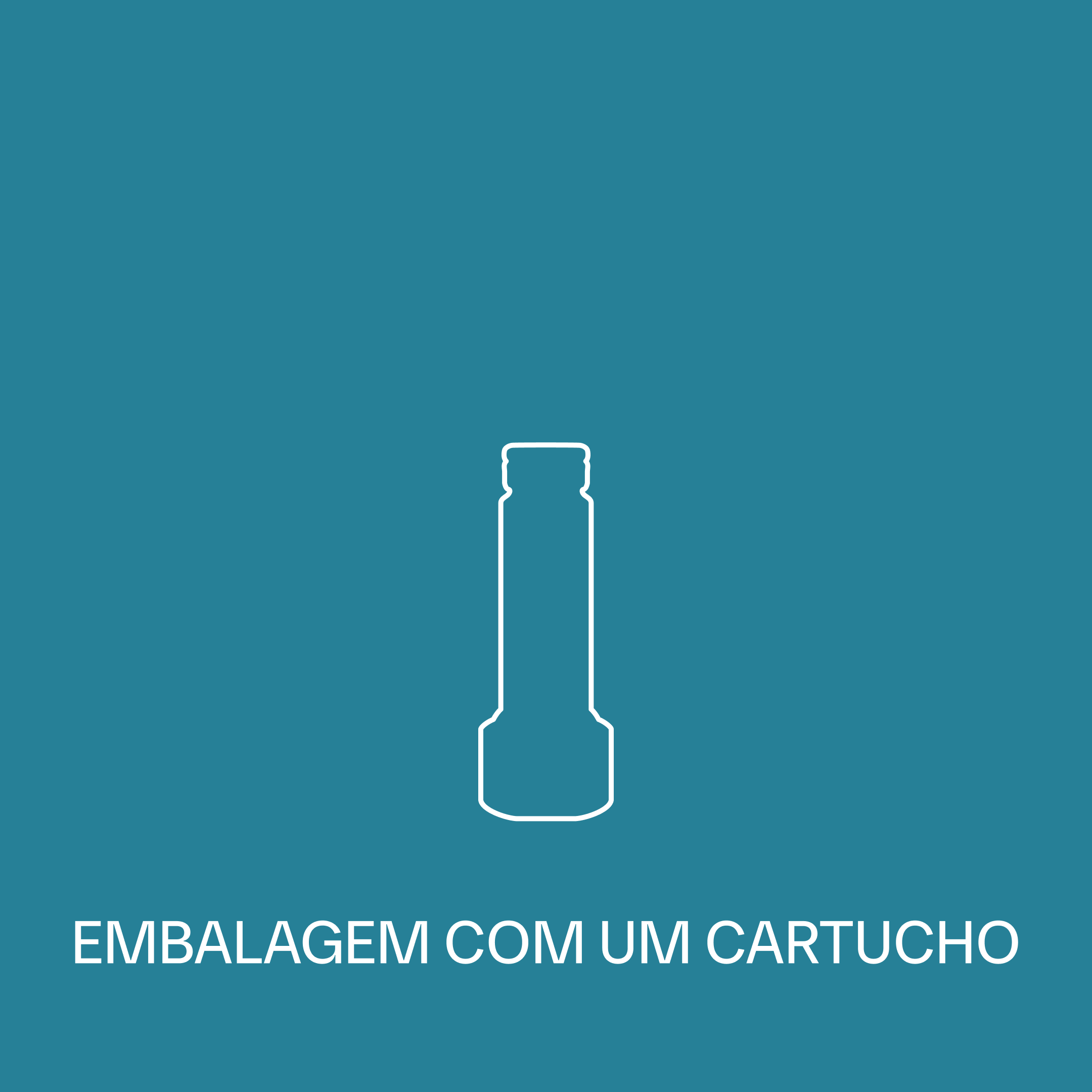 EMBALAGEM COM UM CARTUCHO